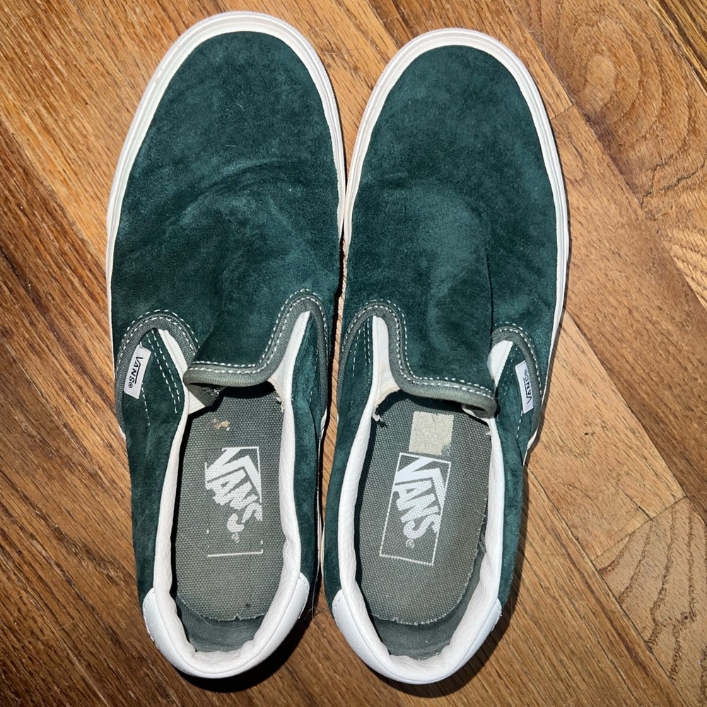 Vans Men's Green Slip-On Shoes